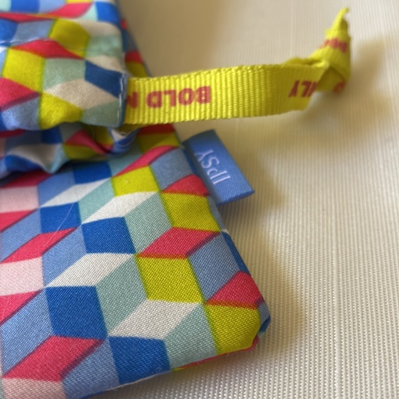 Ipsy geometric Power moves Drawstring glam Bag - Picture 7 of 7